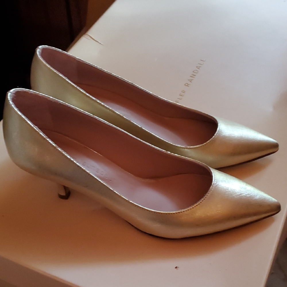 Nib Fauzian Jeunesse Gold Women's Pumps